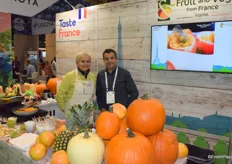 Catherine Botti, the Chef of the French Pavillion, and Daniel Soares from Interfel